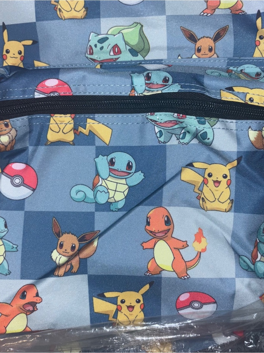 Bioworld Blue Pokémon Print Backpack with Lunch Bag - Picture 5 of 8